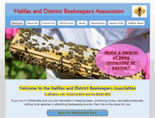 Tablet Screenshot of halifaxbeekeepers.co.uk