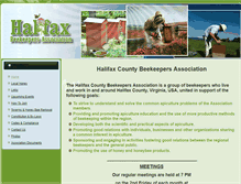 Tablet Screenshot of halifaxbeekeepers.org